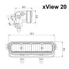 xView 20 LED long-range headlight - ECE-R112 certified