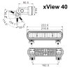 xView 40 LED long-range headlight - ECE-R112 certified