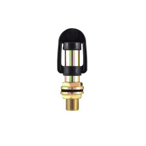 Holder for rotating beacon - with pipe thread