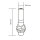 Holder for rotating beacon - with pipe thread