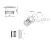 Xpro3 flash module - ECE R65 - yellow - retractable - round