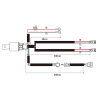 Universal connection cable - 0.5/2.5/3m - ON/OFF