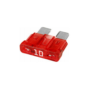 10A flat plug safety device - red - DIN 72581-3c - set of 5