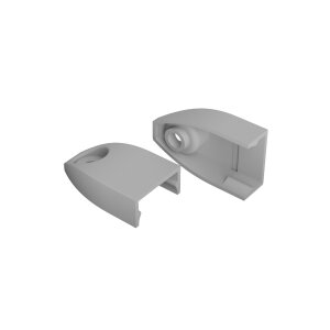 set of 2 end caps for SOLIS lights - flat