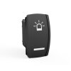 Rocker switch series VERSIO - incl. cable set - 12V/24V - "rotating beacon" - 001