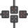 T4A Switching Unit - 4x4A - Switch/Pushbutton Function