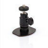Adhesive holder with 1/4" mount, adjustable