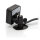 Adhesive holder with 1/4" mount, adjustable