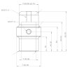 Universal holder | Mounting sleeve - M10 - DIN14640