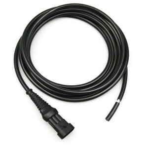 Superseal 3-pole assembled pin housing, 3000 mm, sheathed cable FLYY 3x1.00 mm², rubber grommet