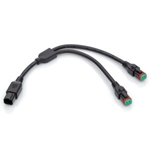 2-POLE SPLITTER | for GERMAN DT | Y-distributor with 25 cm cable