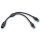 2-POLE SPLITTER | for GERMAN DT | Y-distributor with 25 cm cable