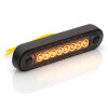 Side marker light BULLSEYE LONG DARK - yellow