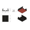 set of 2 adhesive holders for SOLIS lights 25x25mm