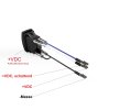 Rocker switch series VERSIO - incl. cable set - 12V/24V - "Remote headlight" - 006