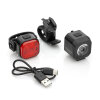LED bike light set | Rechargeable battery | USB rechargeable | Adjustable angle