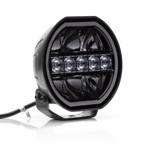 DL7 long-range headlight with position light - 7 inches - 176 mm - Black