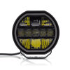 DL7 long-range headlight with position light - 7 inches - 176 mm - Black
