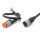 DL7 long-range headlight with position light - 7 inches - 176 mm - Black