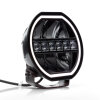 DL9 long-range headlight with position light - 9 inches - 232 mm - Black
