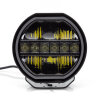 DL9 long-range headlight with position light - 9 inches - 232 mm - Black