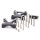 X-bracket for pipe clamps - M8 - 38 to 65 mm