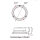 B46 indicator light - flat - B1 design - 3 points