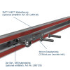 CBV1 BLACK Ambient lighting 1024 mm - Cable duct - Adhesive - 10-30 VDC