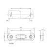 Side marker light - UR10 DARK orange - 12V/24V