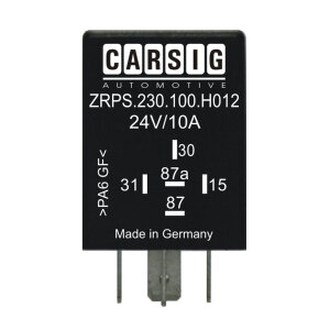 Time relay, drop-out delayed, 24V/10A, type D, adjustable with potentiometer/switch, 0.5 sec. -12 h