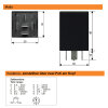 Time relay, drop-out delayed, 24V/10A, type D, adjustable with potentiometer/switch, 0.5 sec. -12 h