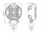 TCR2200 - Work light - round - 1500 mm cable - 10-30 VDC - max. 23 W