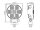 TCR3600 - Work light - round - 1500 mm cable - 10-30 VDC - max. 39 W