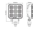TCE4200 - Work light - square - GERMAN DT - 10-30VDC - max. 48W