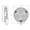 W257 - 7-inch long-range headlight - yellow position light - Ref 17.5