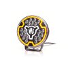 W257 BLACK - 7-inch long-range headlight - yellow position light - Ref 17.5 - tinted