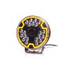 W257 BLACK - 7-inch long-range headlight - yellow position light - Ref 17.5 - tinted