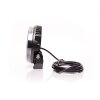 W257 BLACK - 7-inch long-range headlight - yellow position light - Ref 17.5 - tinted