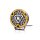W257 BLACK - 7-inch long-range headlight - yellow position light - Ref 17.5 - tinted