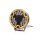 W257 BLACK - 7-inch long-range headlight - yellow position light - Ref 17.5 - tinted