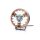 W257 BLACK - 7-inch long-range headlight - yellow position light - Ref 17.5 - tinted