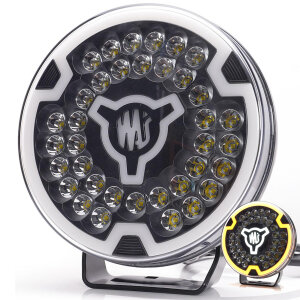 W268 - 9-inch long-range headlight - yellow position light - Ref 30