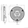 W268 - 9-inch long-range headlight - yellow position light - Ref 30