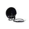 W268 BLACK - 9-inch long-range headlight - yellow position light - Ref 30 - tinted