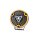 W268 BLACK - 9-inch long-range headlight - yellow position light - Ref 30 - tinted