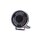 W268 BLACK - 9-inch long-range headlight - yellow position light - Ref 30 - tinted