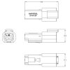 GERMAN-DT Connection Set Pin Housing | Socket 1.5-2.5mm2