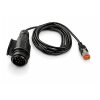 Adapter 13-pin trailer plug to German DT socket housing