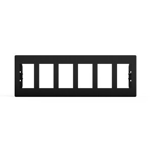 DIN mounting frame for radio slot suitable for 6x VERSIO switches | Height 64 mm