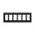 DIN mounting frame for radio slot suitable for 6x VERSIO switches | Height 64 mm